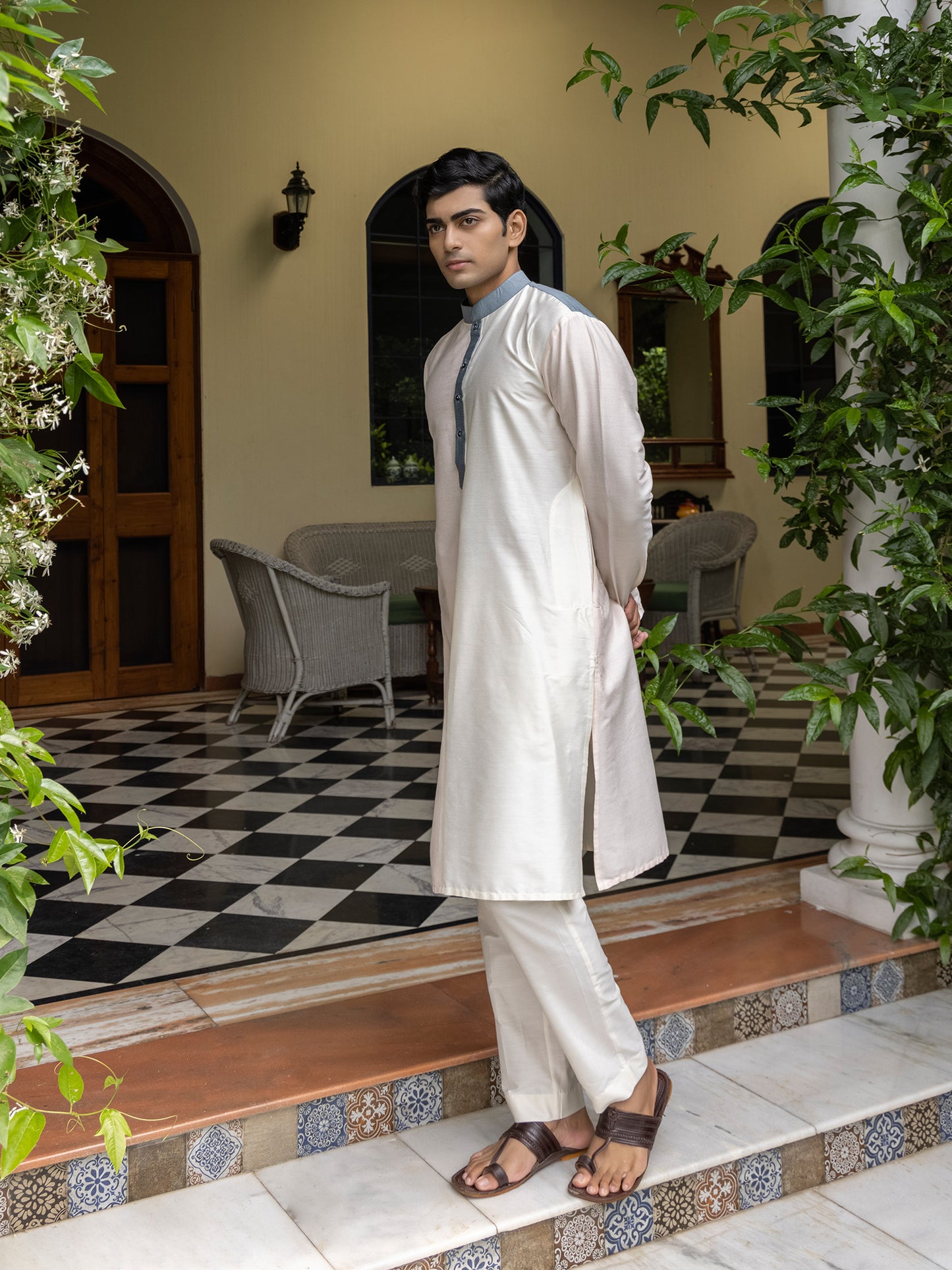 Amal Multicolour  Katan Kurta Set