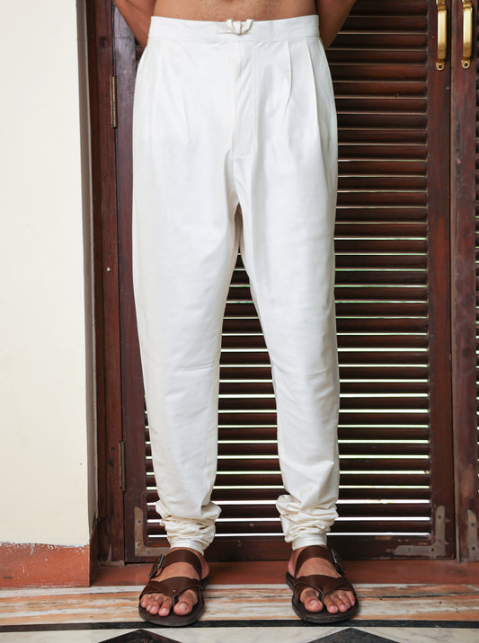 Asuman Ivory Katan Churidar