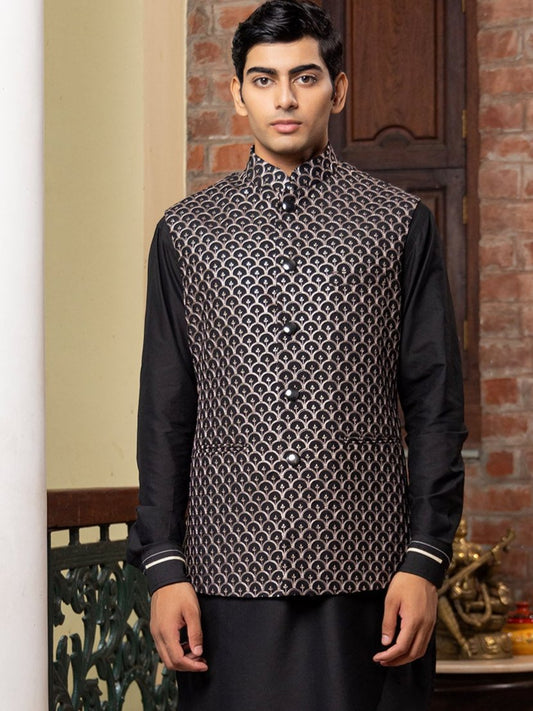 Patr
Bundi
jacket
Black
Embroidered 
Embroidered Jacket