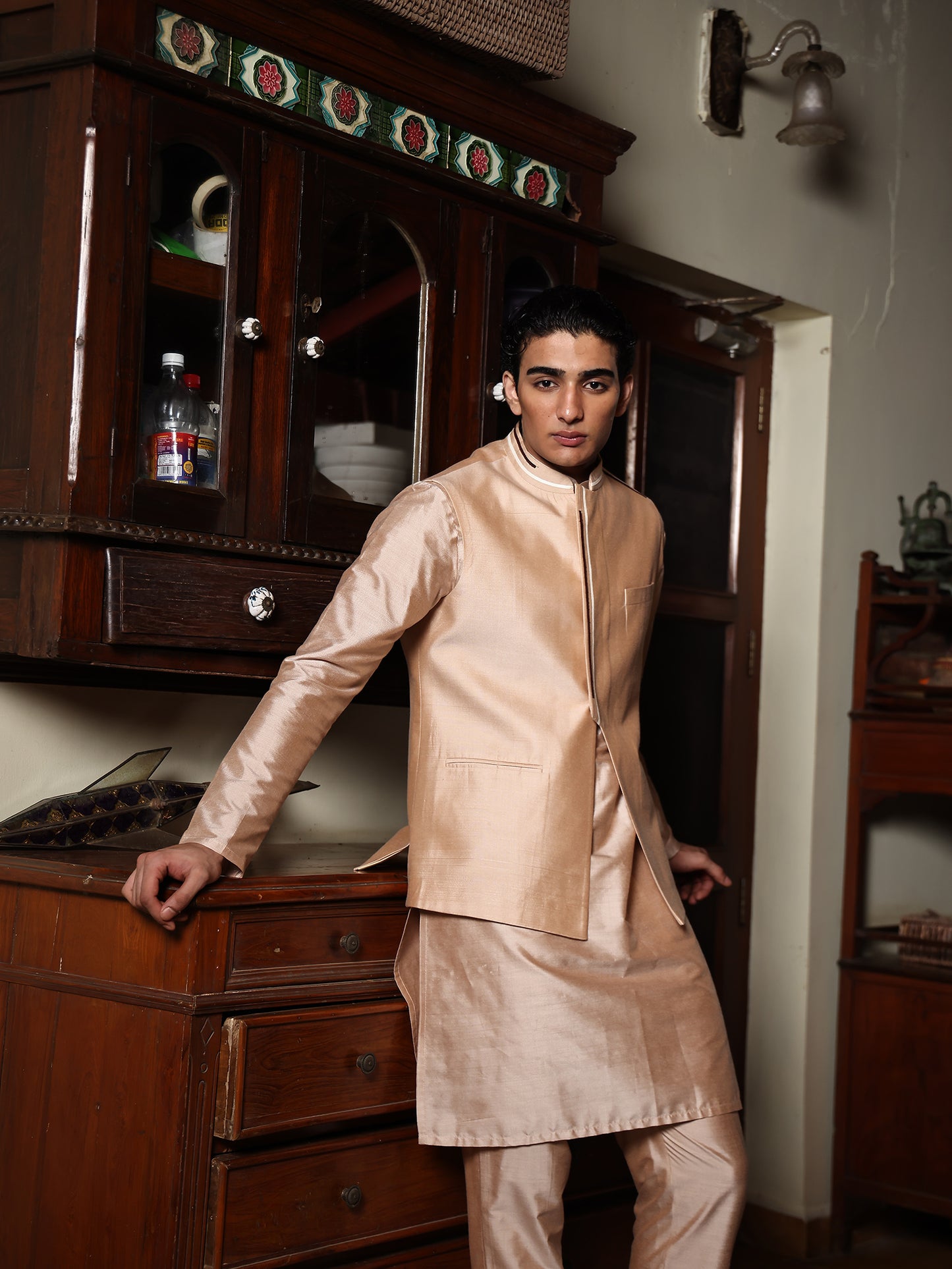 Swank Beige Katan Bundi Set