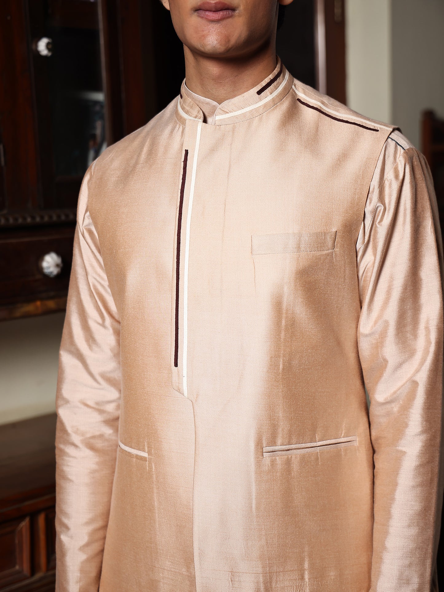 Swank Beige Katan Bundi Set