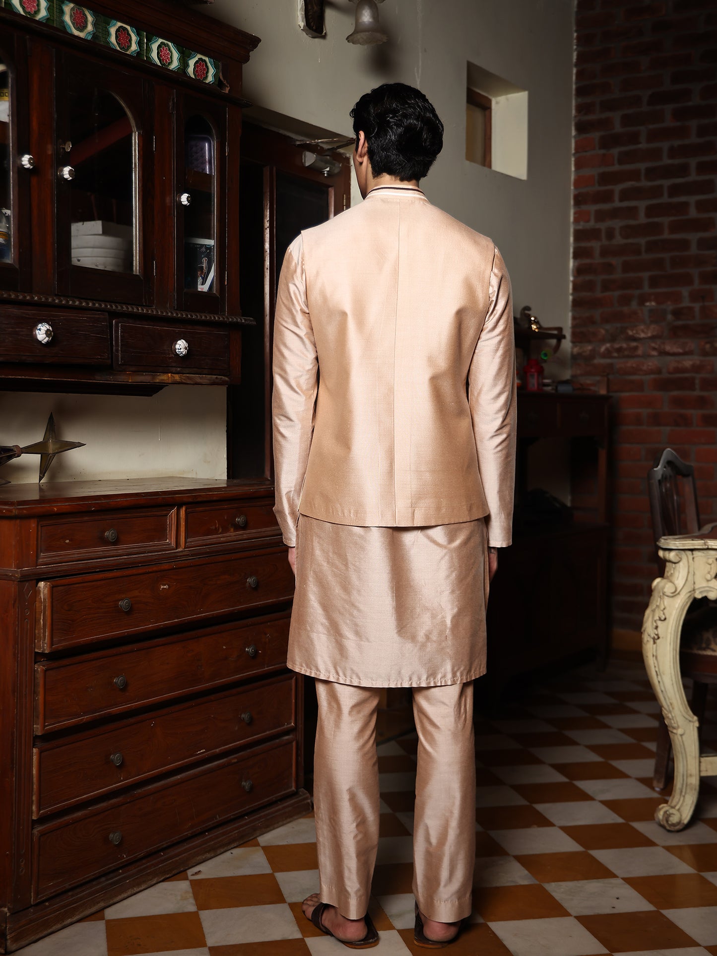 Swank Beige Katan Bundi Set