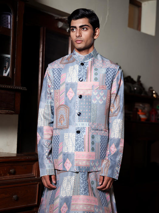 Nirav Multicolor Printed Cotton Bundi