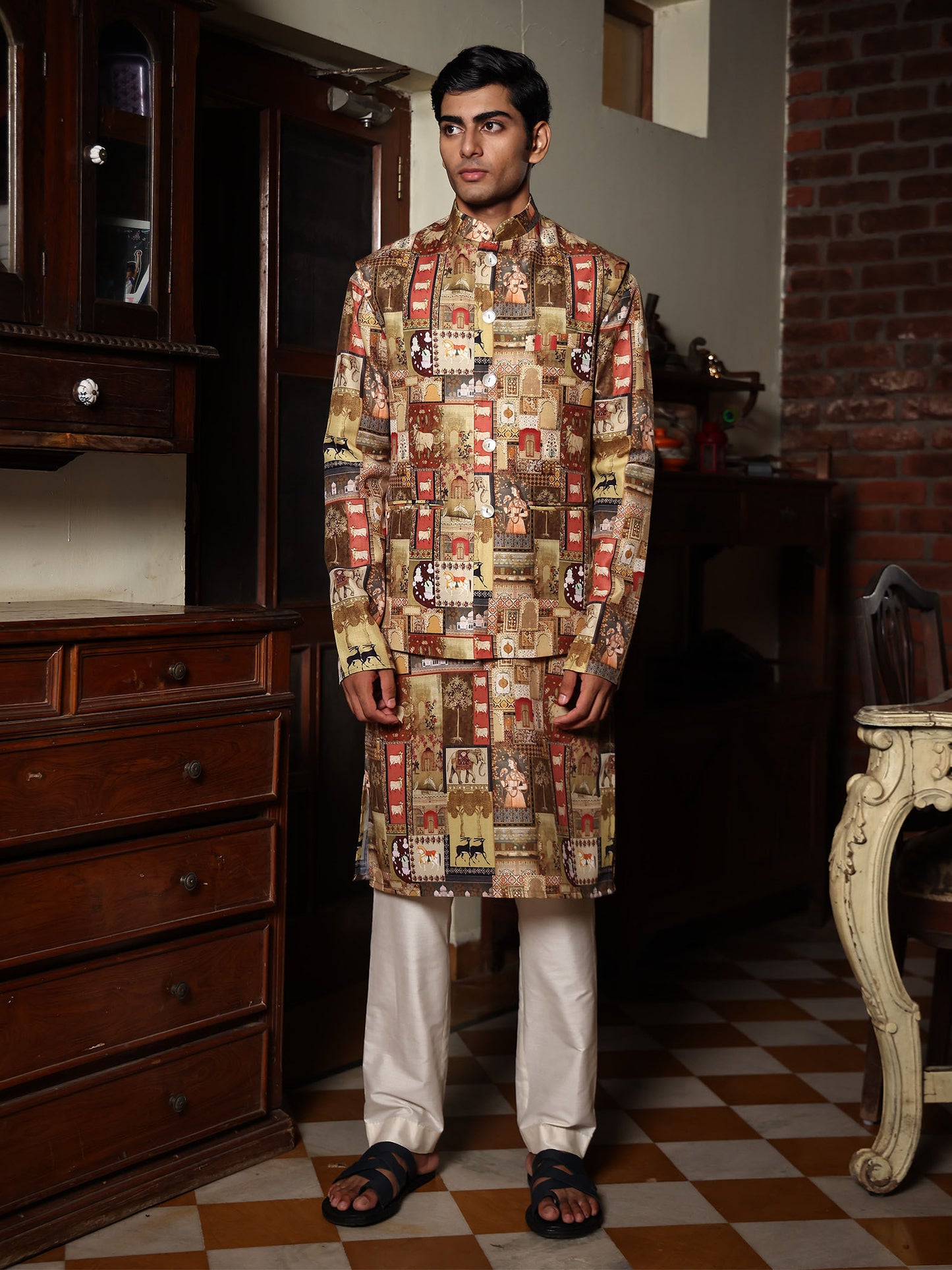 Gaurish Multicolor Printed Cotton Bundi