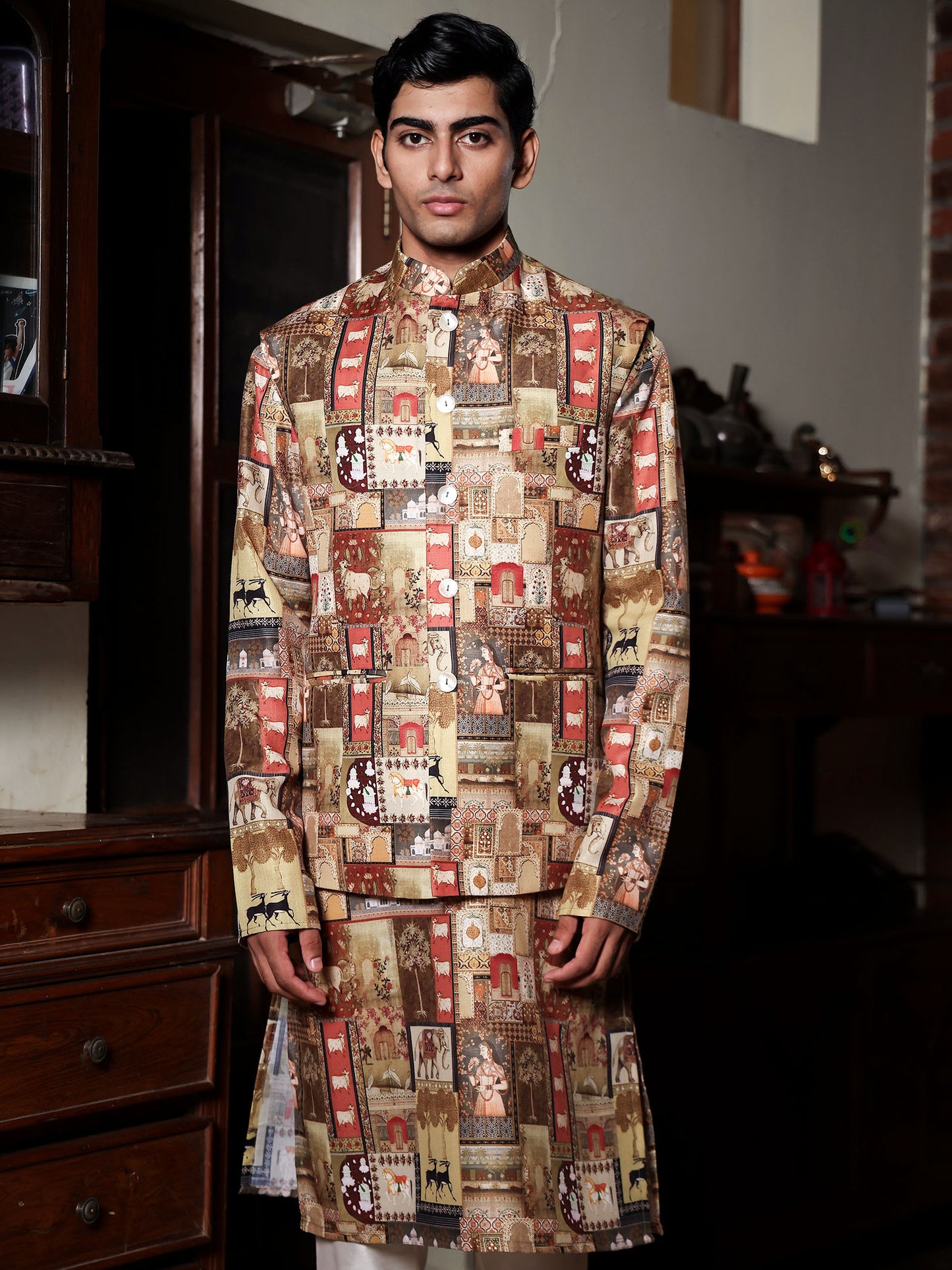 Gaurish Multicolor Printed Cotton Bundi