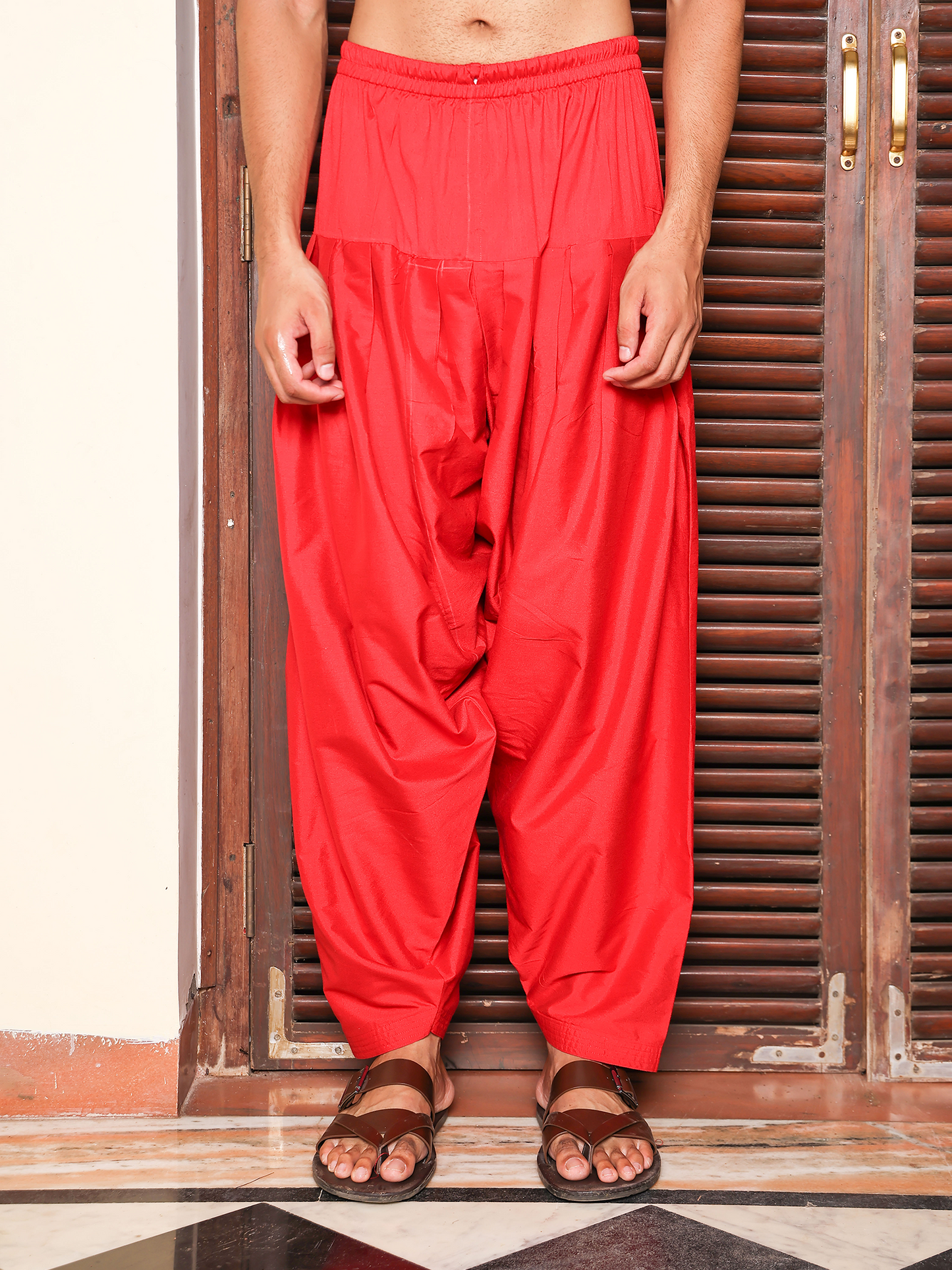 Daruk Red Katan Patiala Salwar