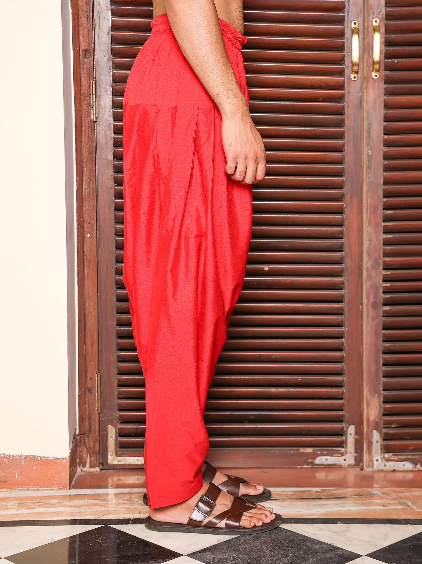 Daruk Red Katan Patiala Salwar