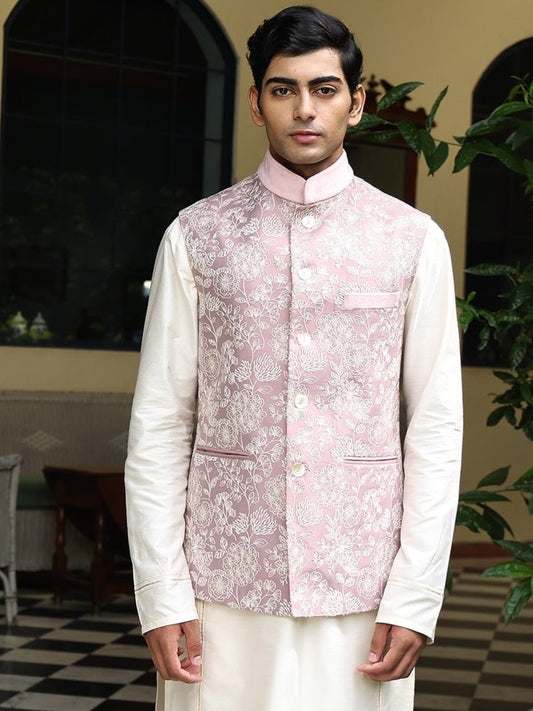 Patr
Bundi
Jacket
Pink
Embroidered 
Embroidered Jacket