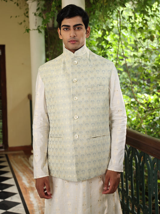 Patr
Bundi
Jacket
Green
Embroidered 
Embroidered Jacket