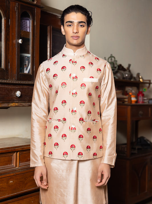 Patr
Bundi
Jacket
Biege
Embroidered 
Embroidered Jacket